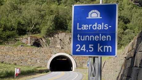 Лердальский тоннель фото